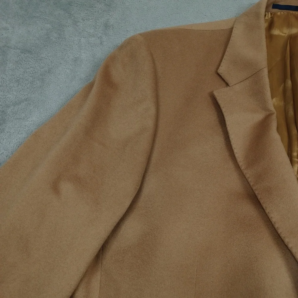 Eduard Dressler Blazer Mens 54‎ brown Cashmere Pockets Loro Piana